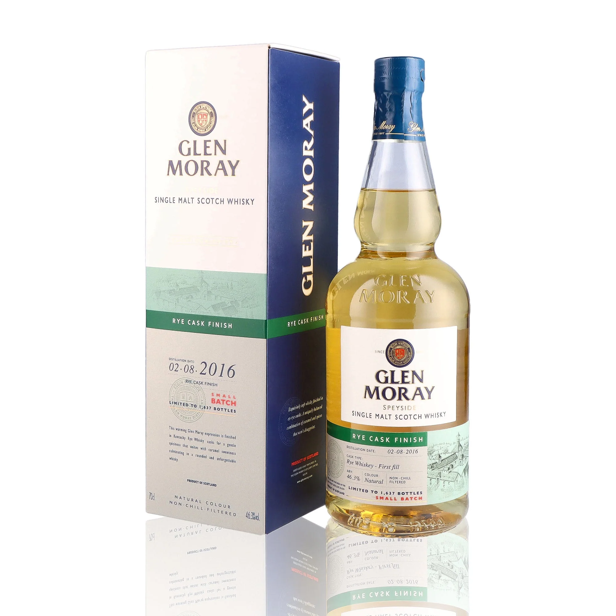 GLEN MORAY - Curiosity Rye Cask Finish - 46,3% - Image 3