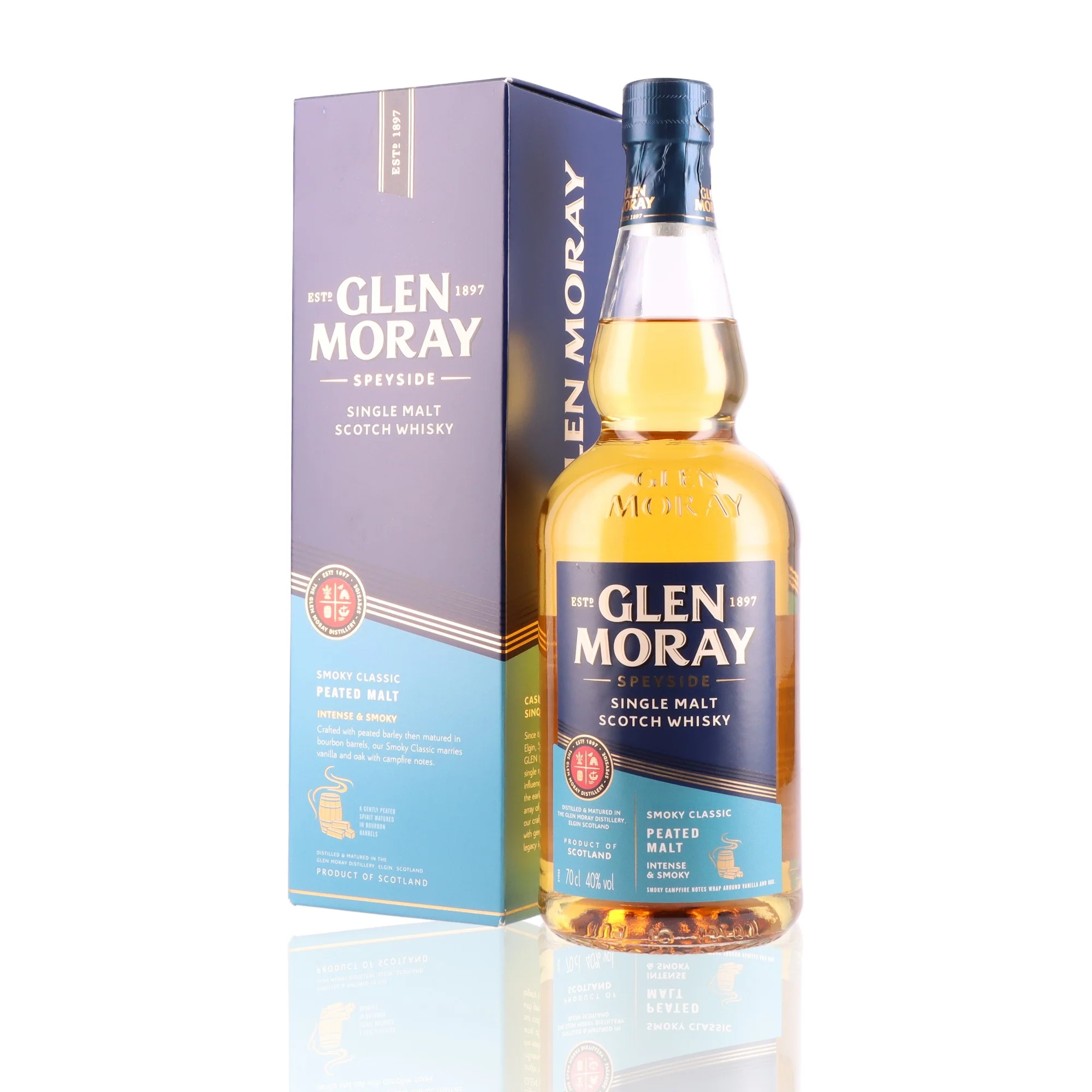 GLEN MORAY - The Explorer Peated - 40% - Image 3