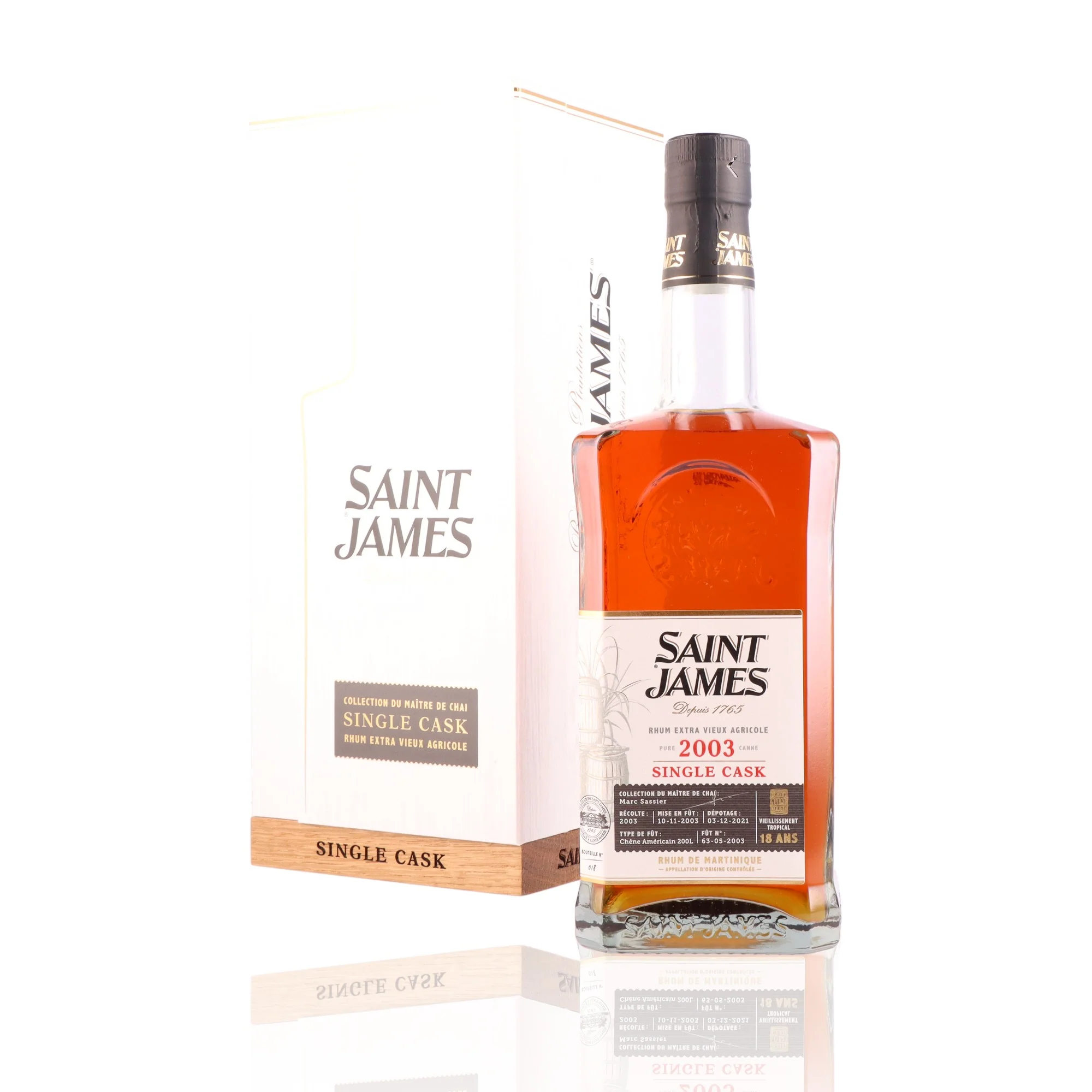 SAINT JAMES - Single Cask 2003 - 42,3% - Image 3